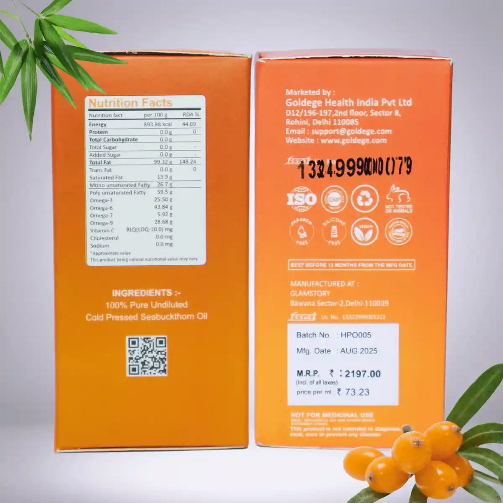 Buy 100% Original Sea Buckthorn Seeds Oil (30ML)