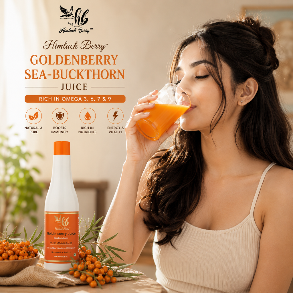 Sea Buckthorn Juice (Pulp) – 1000 ml | Natural Berry Drink
