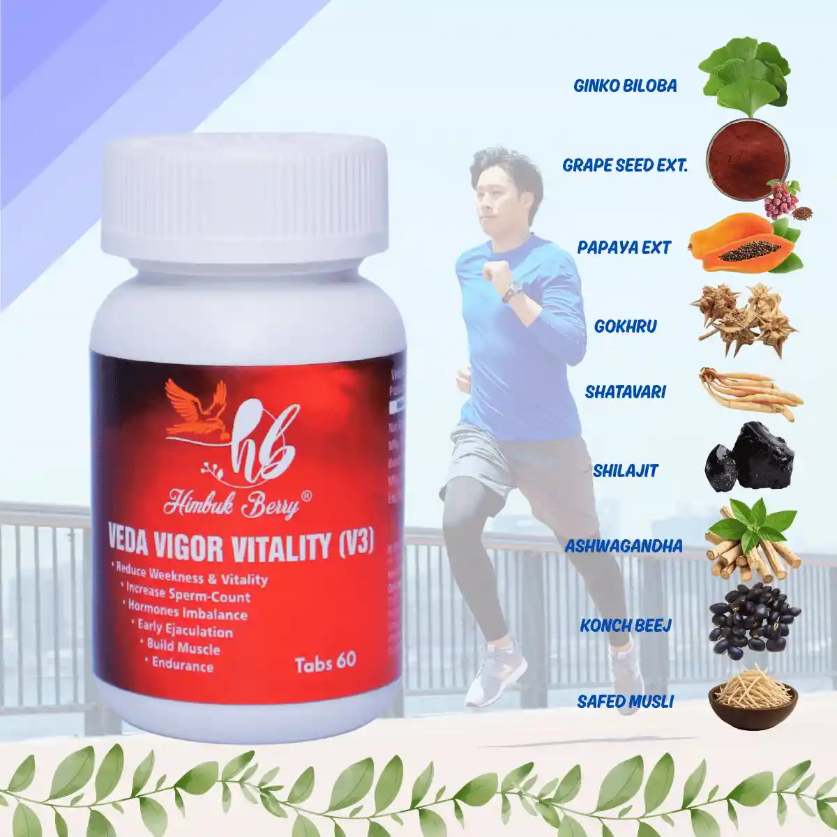 VEDA VIGOR VITALITY (V3) – 60 Tablets